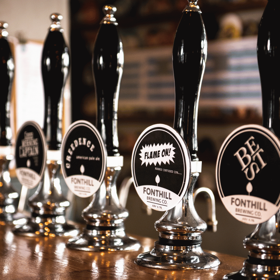 Fonthill Brewing Company's beers on the pumps