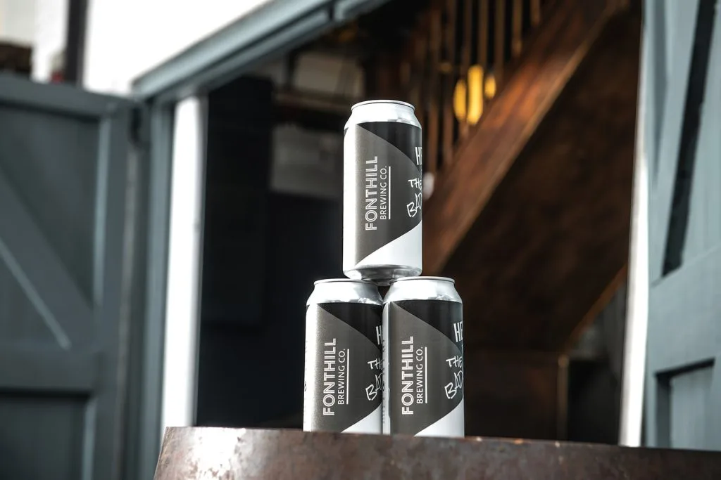 Cans of craft beer by Fonthill Brewing Co.